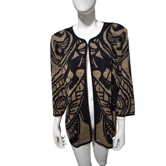 Misook Luxury Women's size Large Old Money Prep Country Club Classic Cardigan - Picture 3 of 13